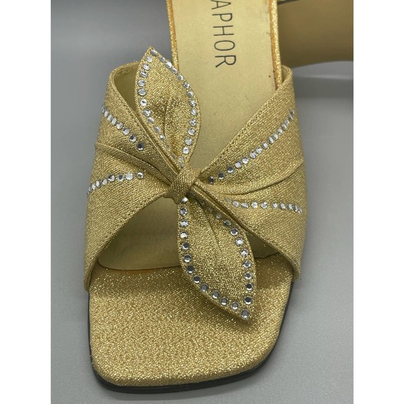 Vintage Open Toe Embellished Heel - Picture 9 of 9